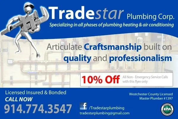 Slide of Tradestar Plumbing Corp.