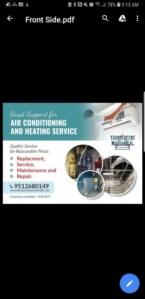 Slide of Translucent Mechanical