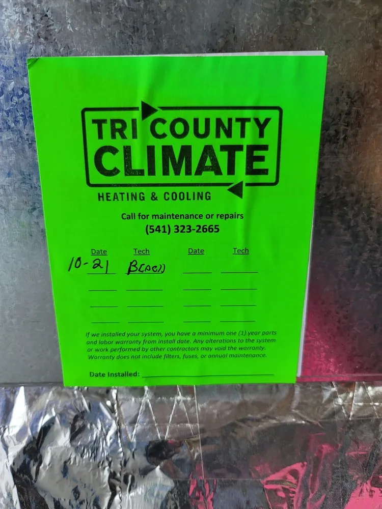 Slide of Tri County Climate