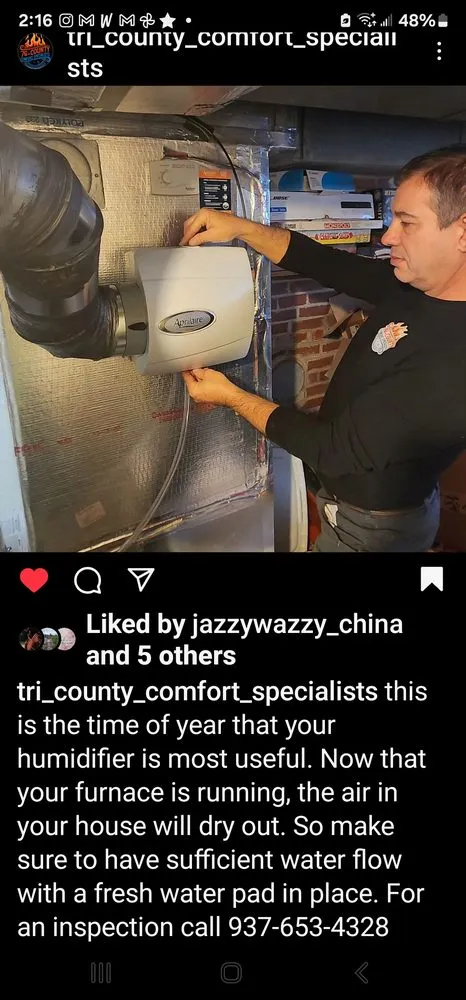 Slide of Tri-County Comfort Specialists