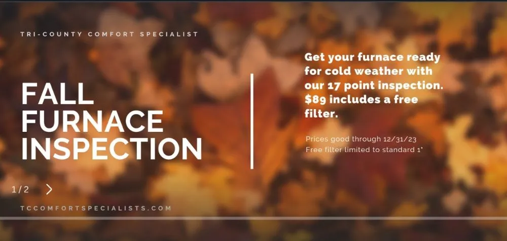 Slide of Tri-County Comfort Specialists