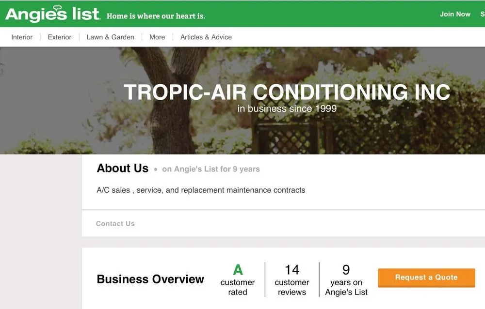 Slide of Tropic Air Conditioning