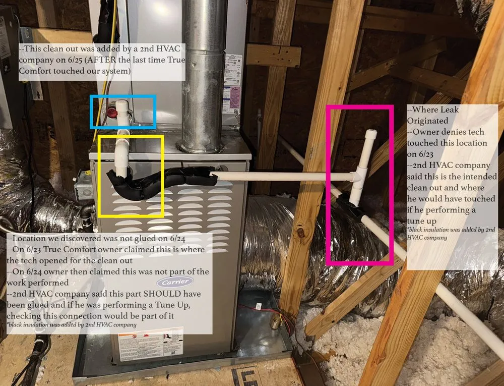 Slide of True Comfort Heat and Air