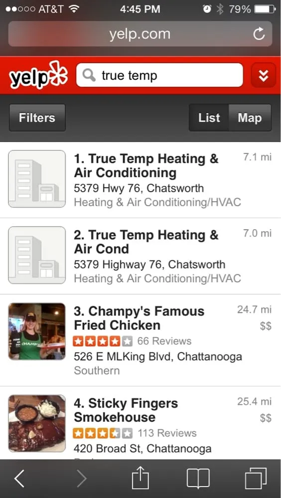 Slide of True Temp Heating & Air
