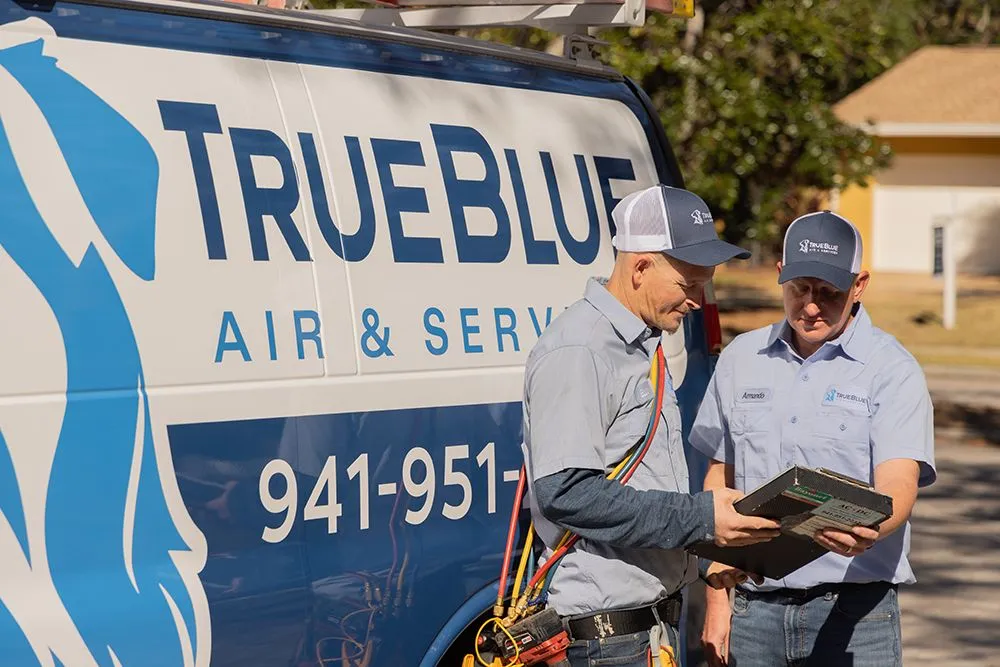 Slide of TrueBlue Air & Services