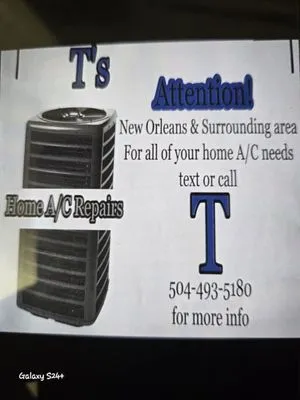 T's Home A/c Repairs Logo