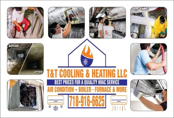 T&T Cooling & Heating Logo