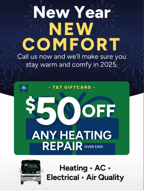 Slide of T&T HVAC and Electrical