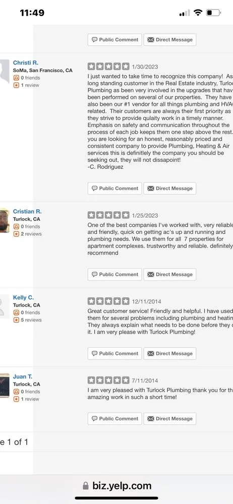 Slide of Turlock Plumbing Heating & Air Conditioning