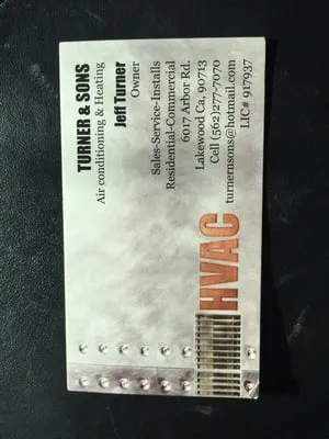 Turner and Sons Air Conditioning & Heating