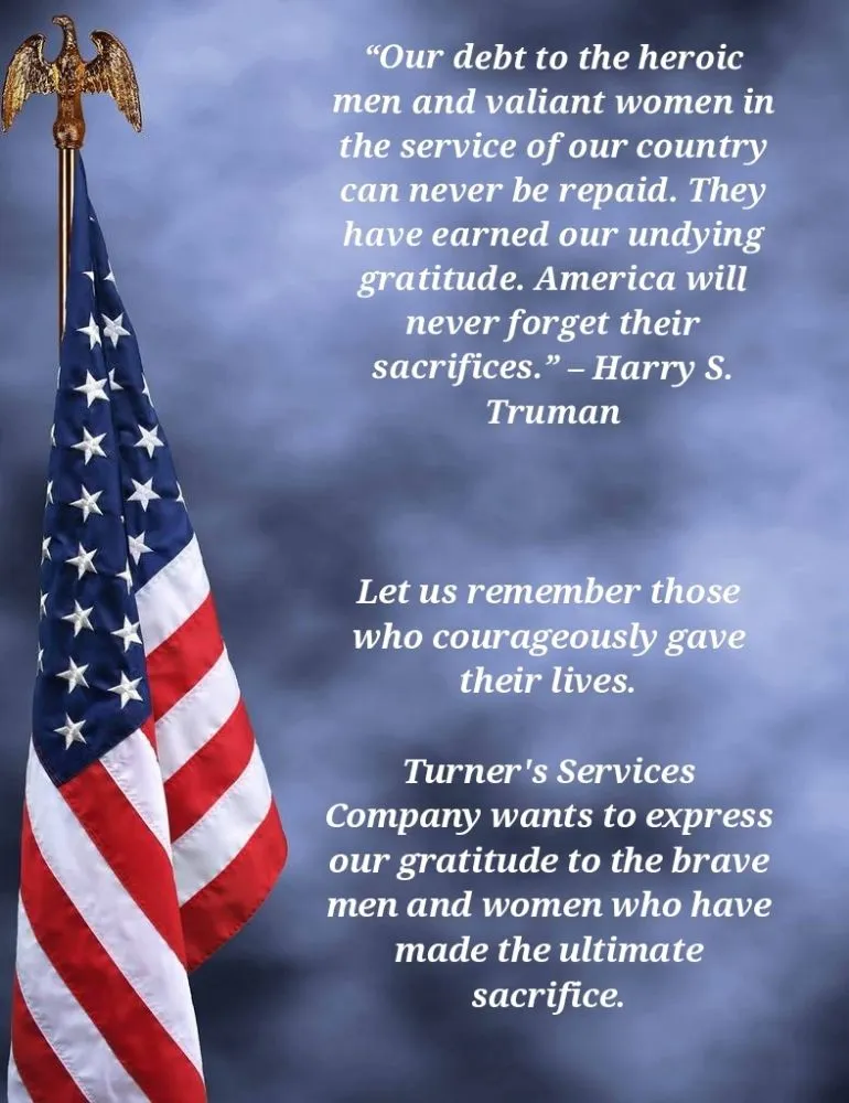 Slide of Turner's Service Company