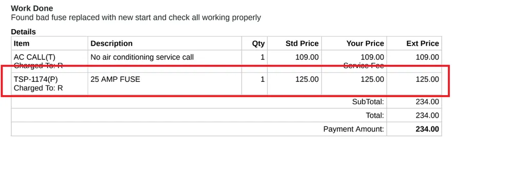 Slide of Turner's Service