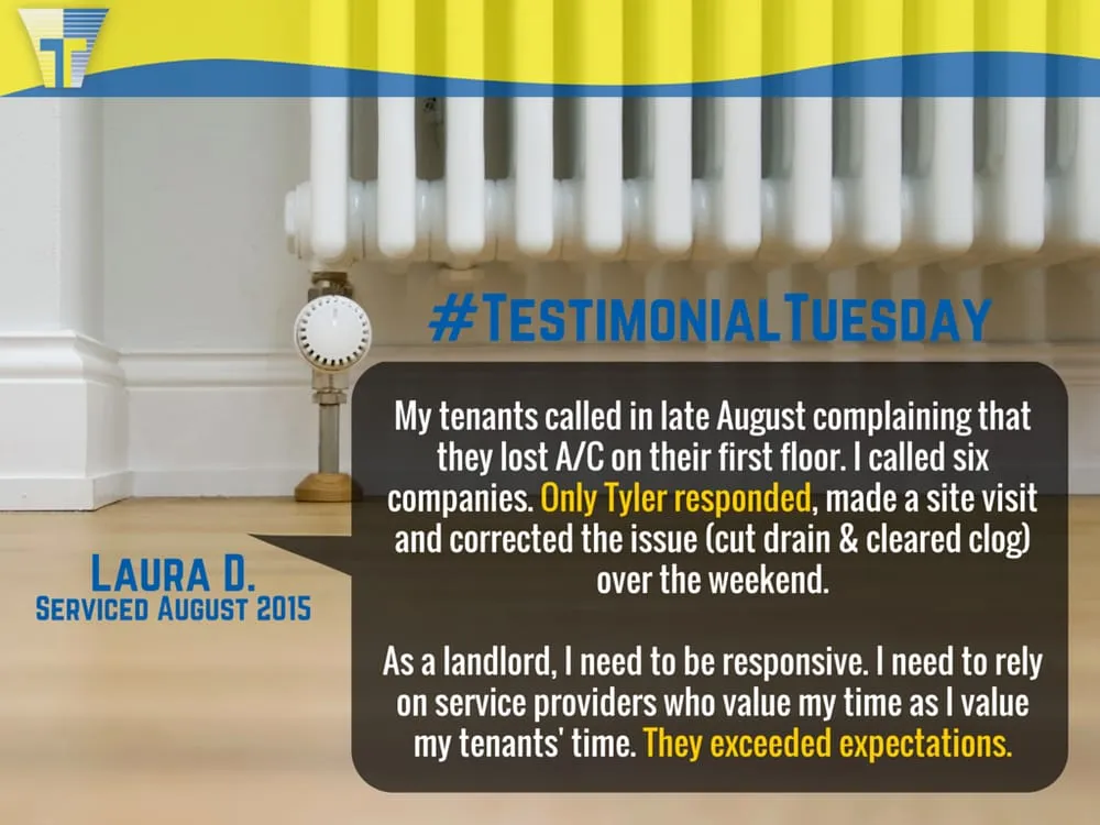 Slide of Tyler Heating, Air Conditioning, Refrigeration