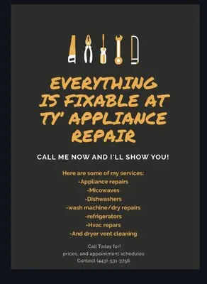 Ty's appliance repair Logo