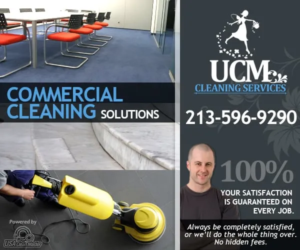 Slide of UCM Cleaning Services