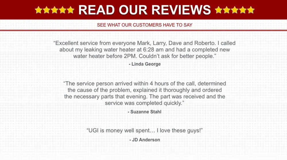 Slide of UGI Heating Cooling & Plumbing