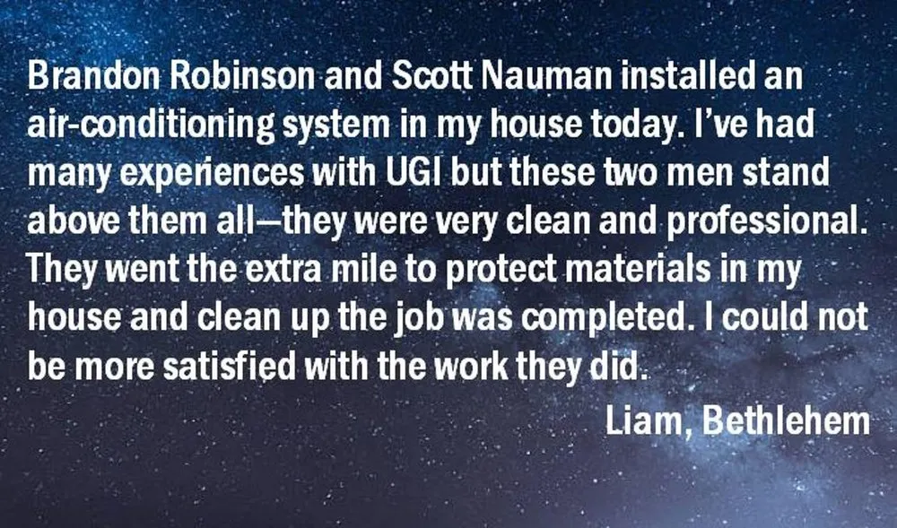 Slide of UGI Heating, Cooling & Plumbing