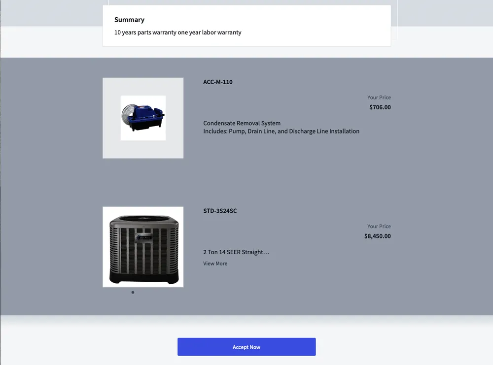 Slide of Universal Air & Heat