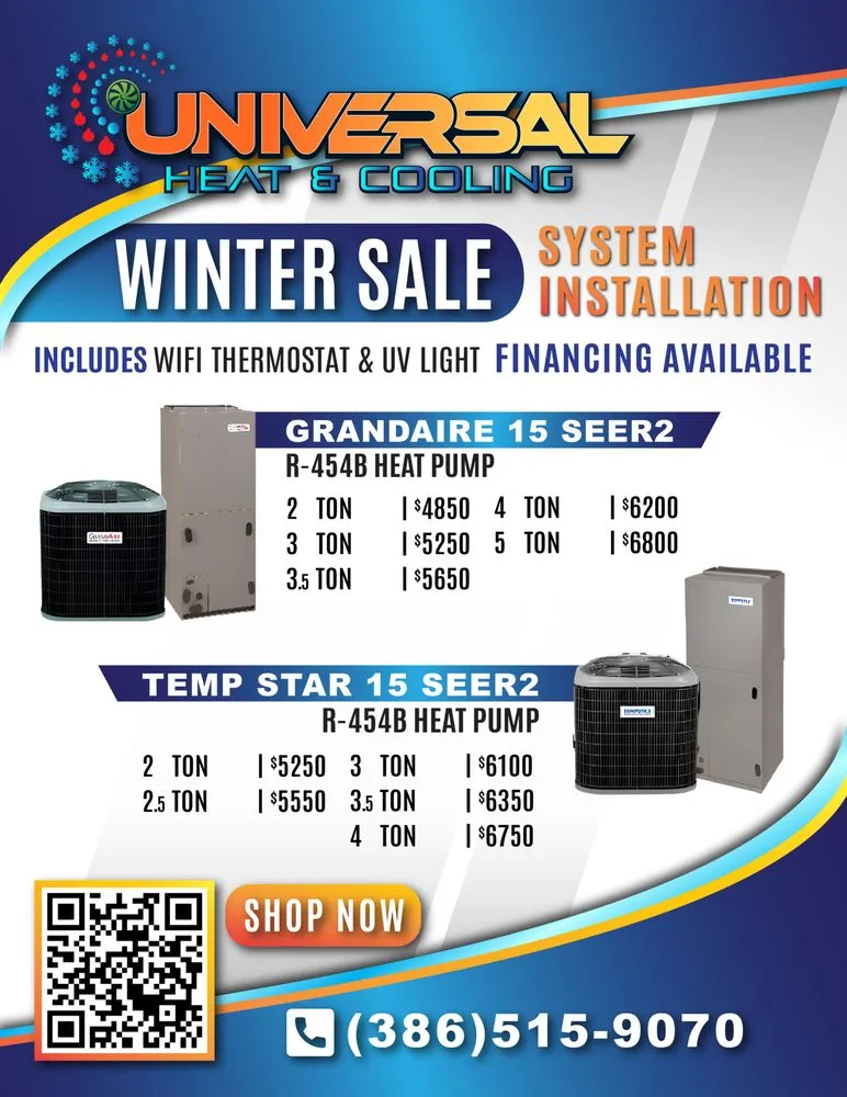 Slide of Universal Heat & Cooling