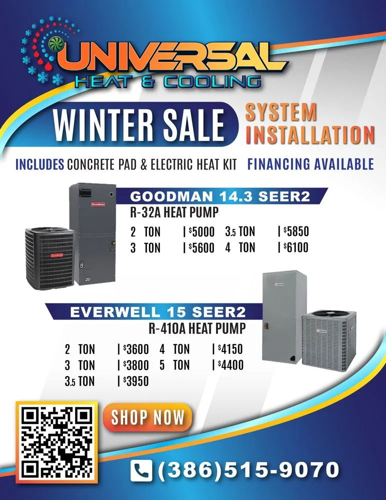 Slide of Universal Heat & Cooling