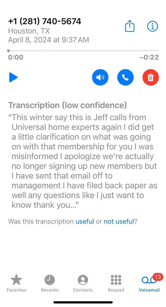 Slide of Universal Home Experts