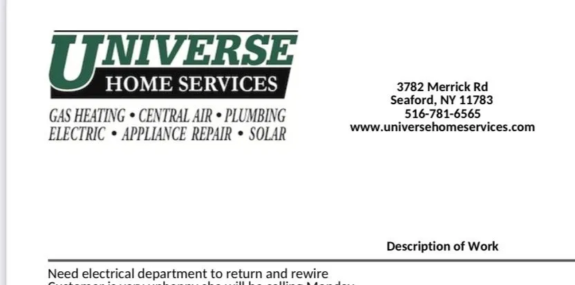 Slide of Universe Home Services