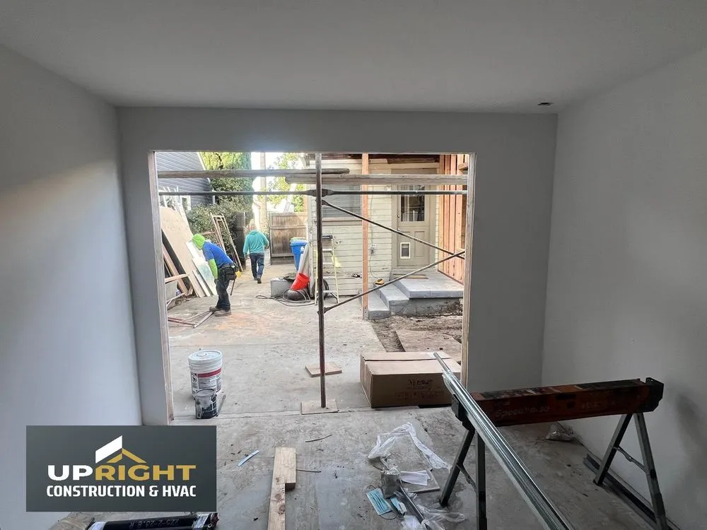 Slide of Upright Construction and HVAC