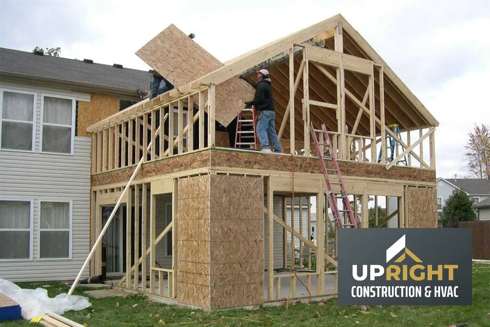 Slide of Upright Construction and HVAC