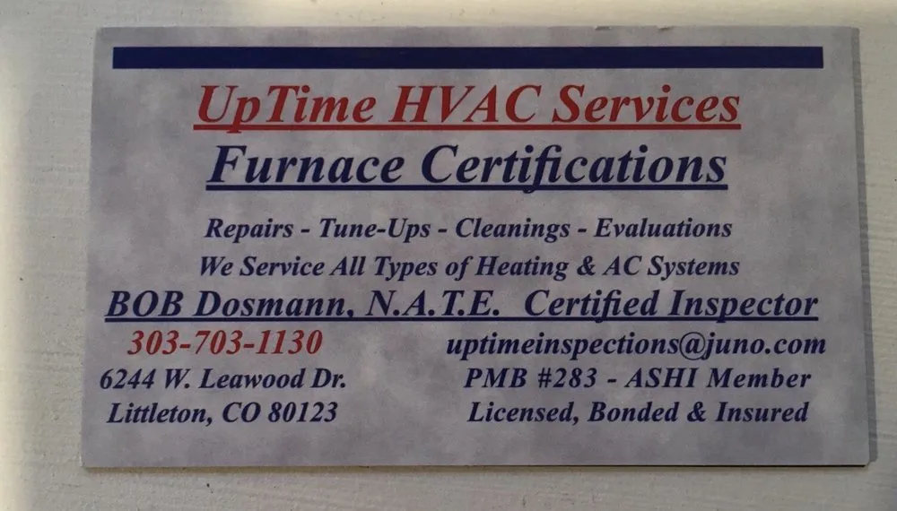 Slide of UpTime HVAC Service - Bob Dosmann