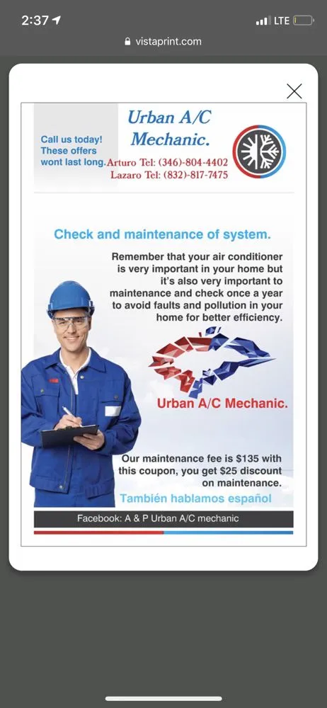 Slide of Urban a/c mechanic