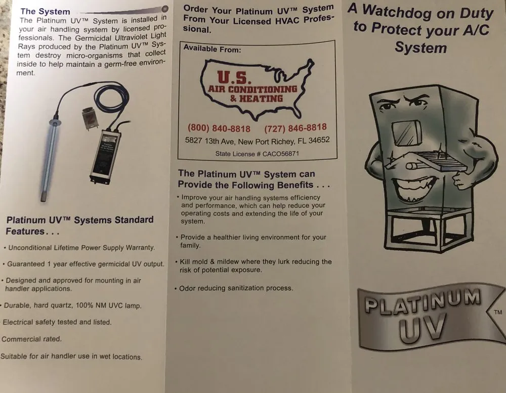 Slide of US Air Conditioning & Heating