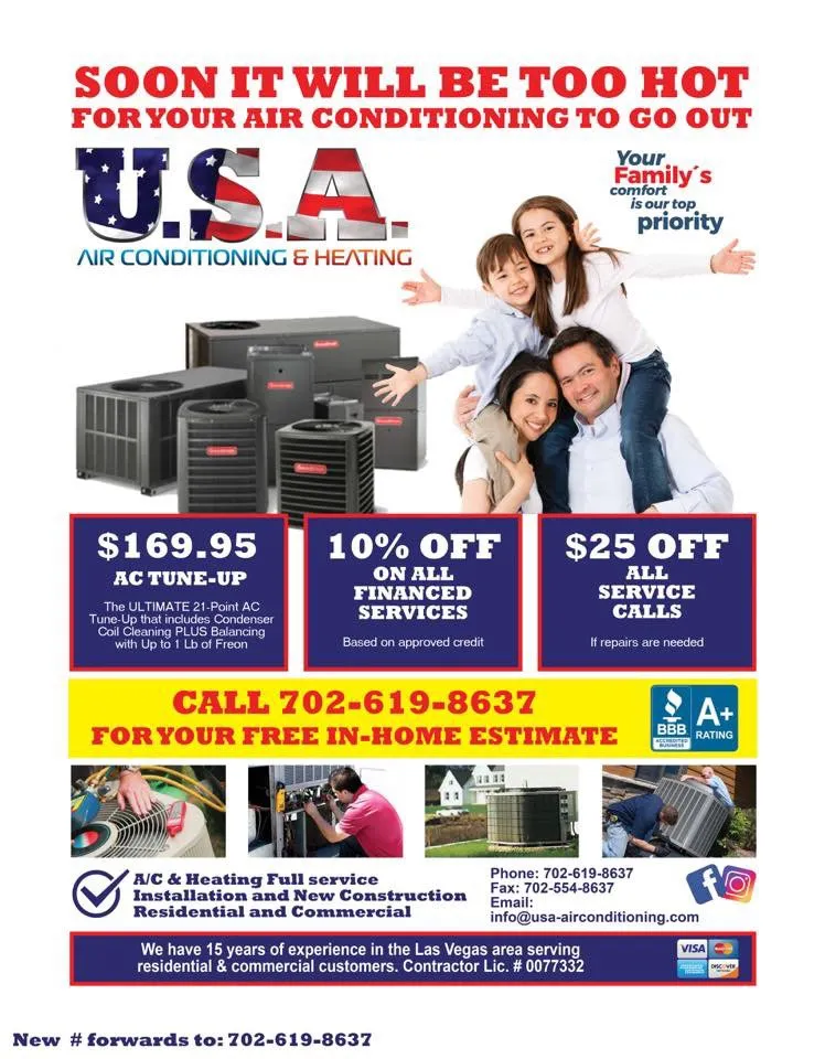 Slide of USA Air Conditioning Heating Plumbing & Electric