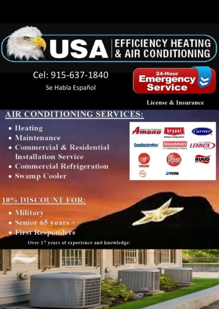 Slide of USA EFFICIENCY Heating & Air Conditioning