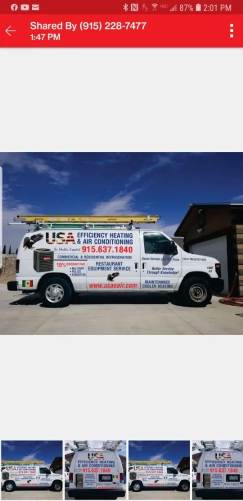 Slide of USA EFFICIENCY Heating & Air Conditioning