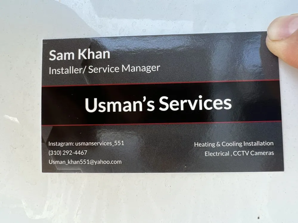 Slide of Usman’S Services