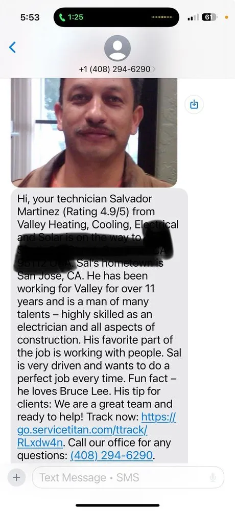 Slide of Valley Heating, Cooling, Electrical and Solar