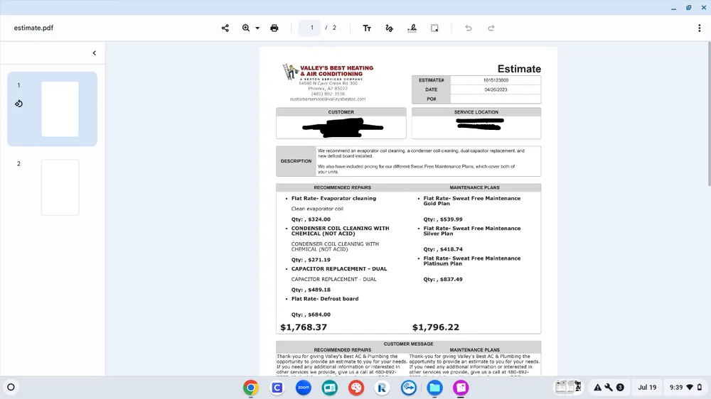 Slide of Valley's Best Heating and Air Conditioning