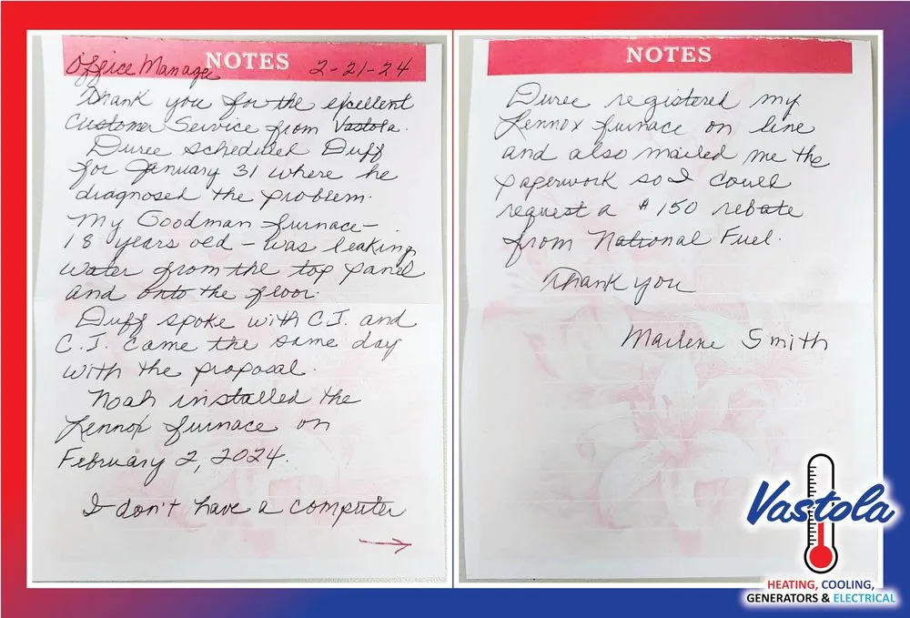 Slide of Vastola Heating & Cooling