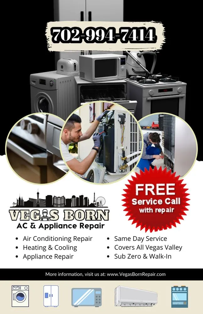 Slide of Vegas Born AC & Appliance Repair
