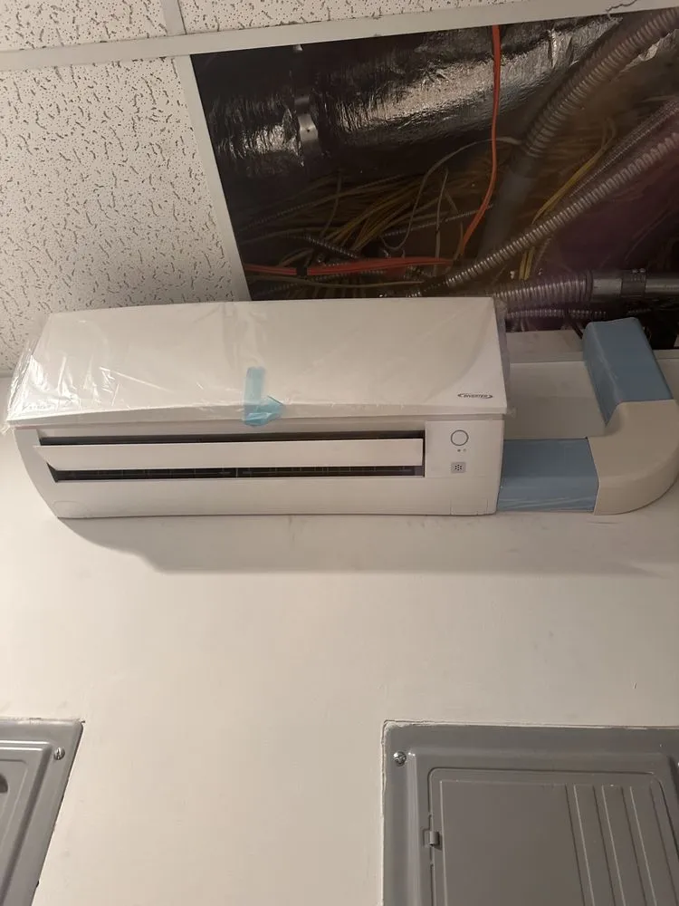 Slide of Ventilation hvac ac and heating services