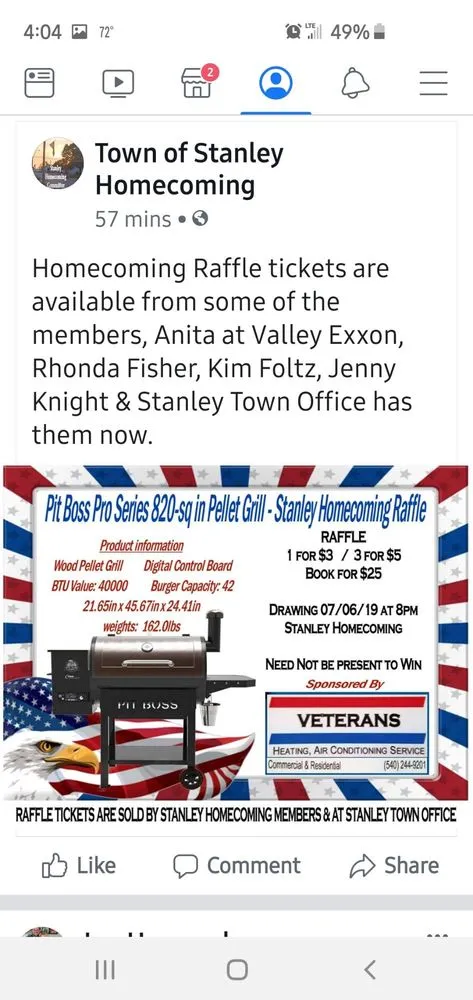 Slide of Veterans Heating and Air