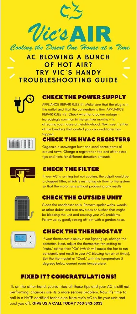 Slide of Vic's Air Conditioning