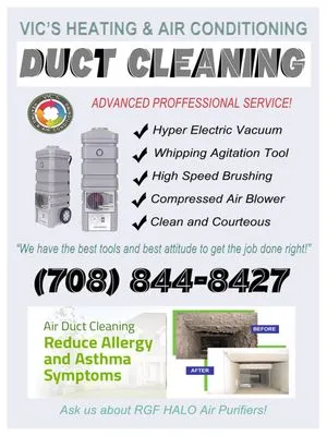 Vic's Heating and Air Conditioning Logo