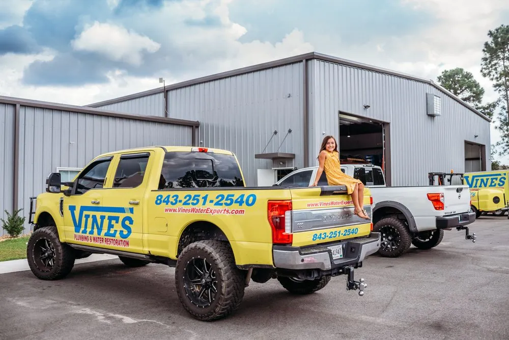 Slide of Vines Restoration Plumbing HVAC