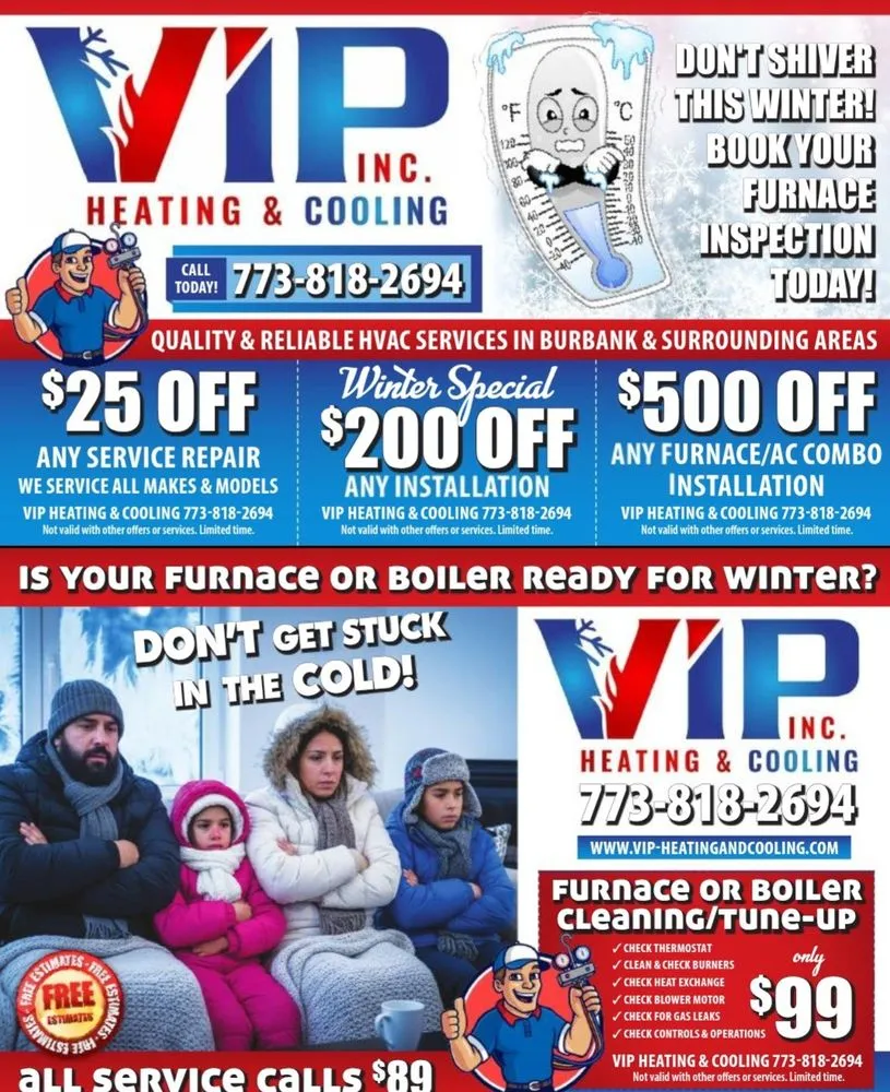 Slide of VIP Heating & Cooling