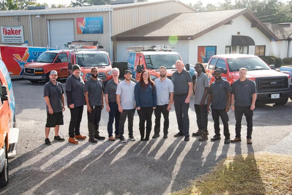 Slide of Von's Heating and Air