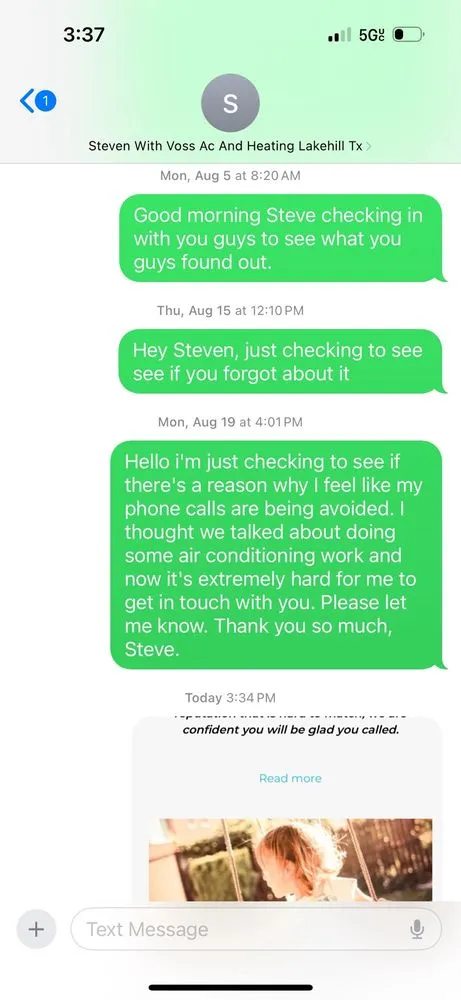 Slide of Voss Integrity HVAC