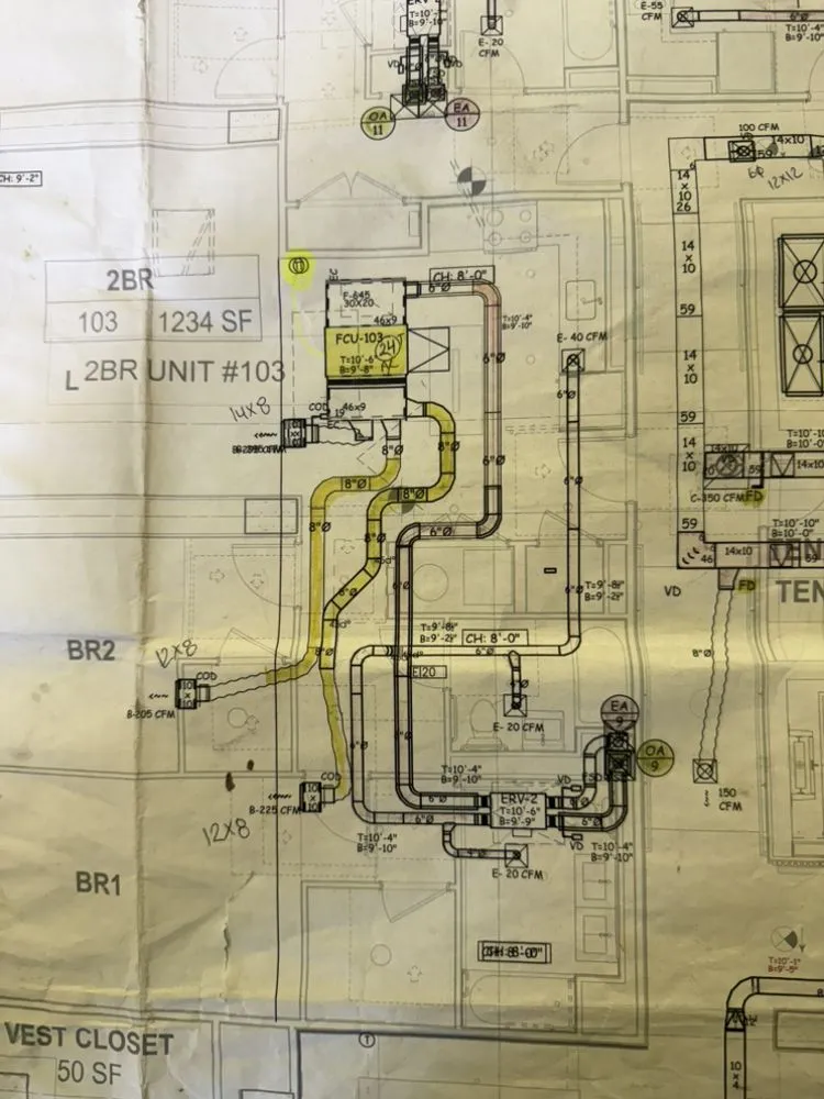 Slide of VRF Mechanical Heating & Cooling