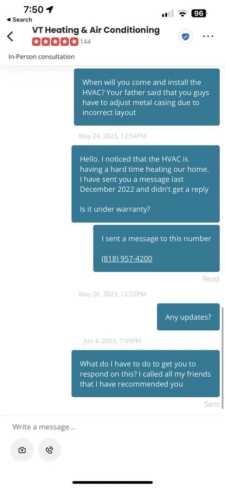 Emergency HVAC maintenance same-day service across La Crescenta, CA - VT Heating & Air Conditioning