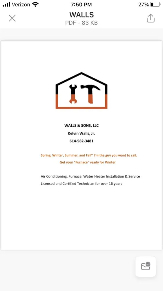 Slide of Walls & Sons